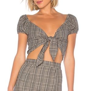🍐2 for $30🍐 Revolve About Us Crop Top Alyssa Plaid